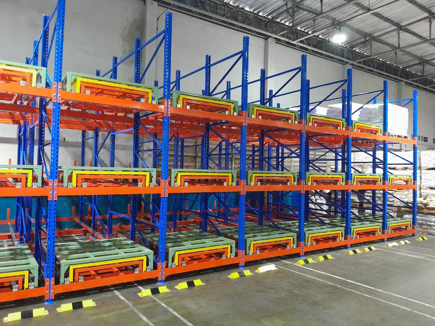 Push back rack