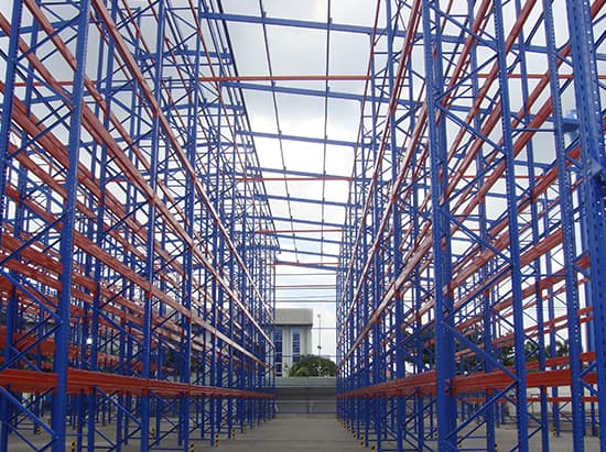 Rack support building